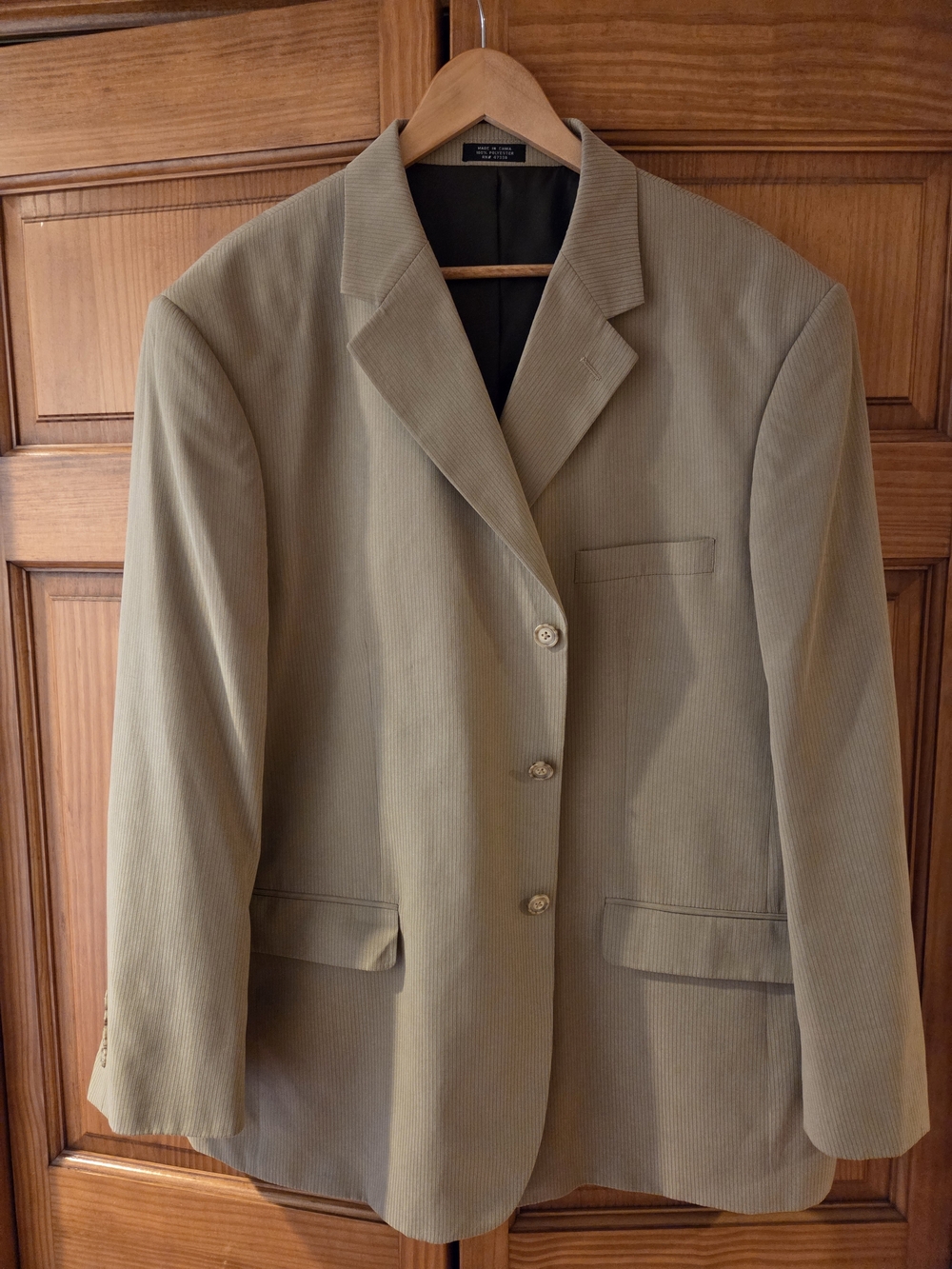 Men's Tan Blazer / Sport Coat Jacket Jones New York 48R